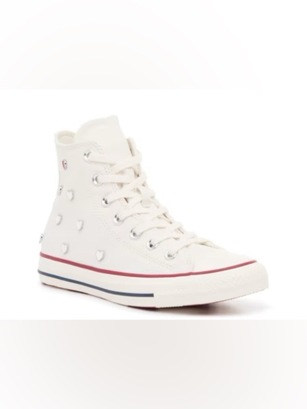 Converse Chuck Taylor All Star White Hearts High-Top Sneaker - Women's